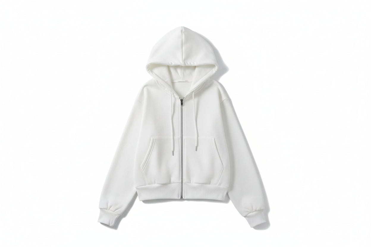 Off Duty Crop Zip