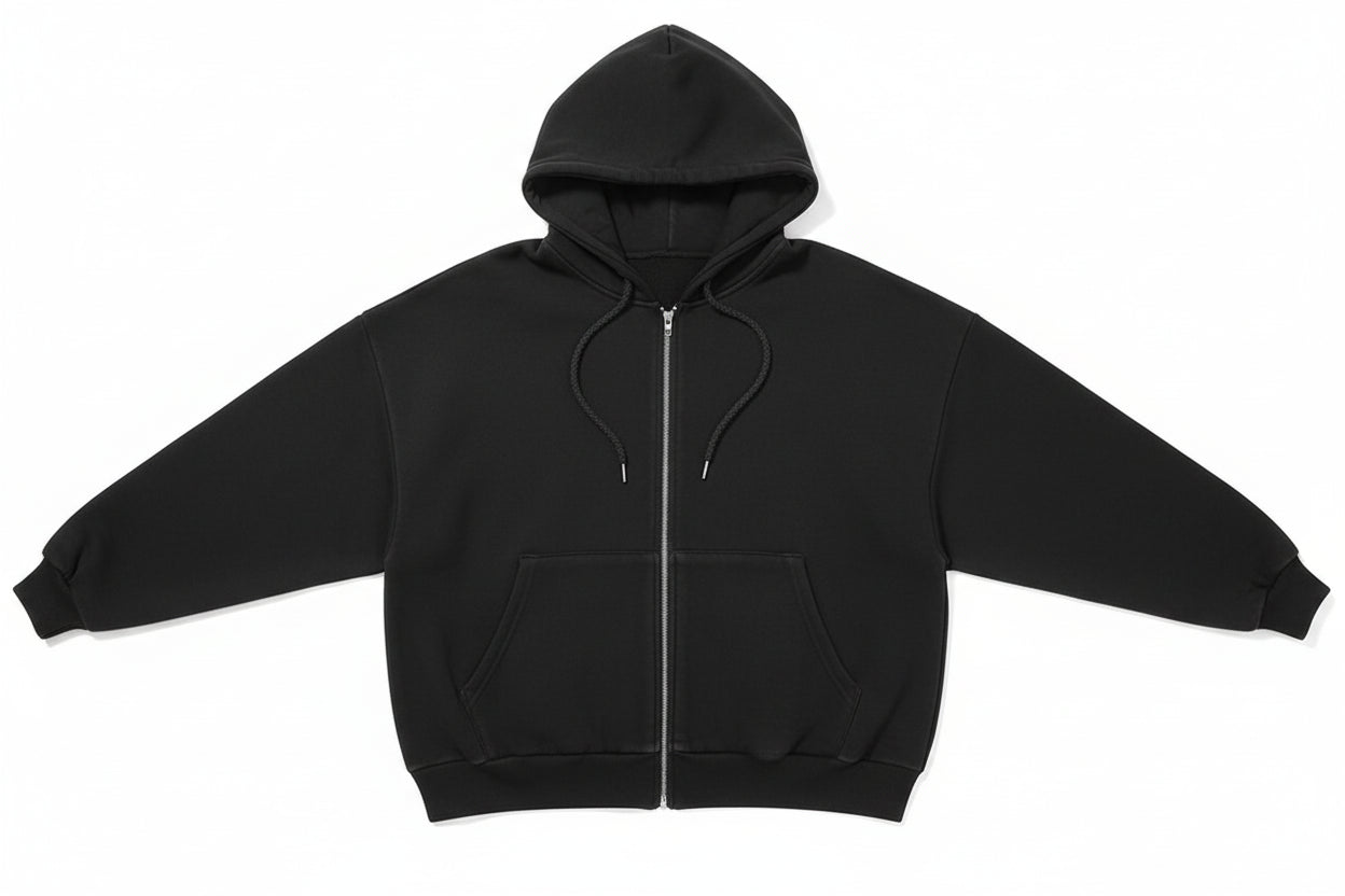 Off Duty Crop Zip